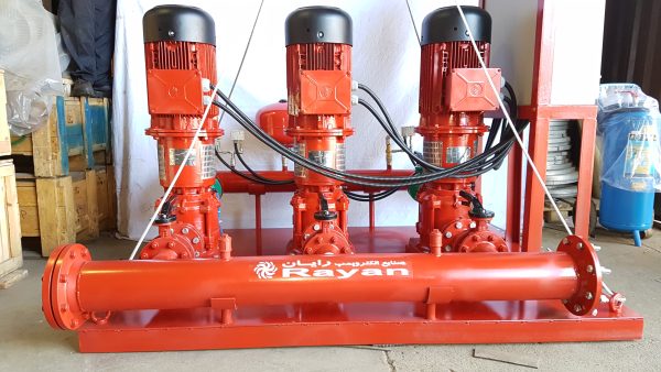 الکتروپمپ عمودی طبقاتی چدنی رایان مدل WKLV4 80-5 C - تصویر 2